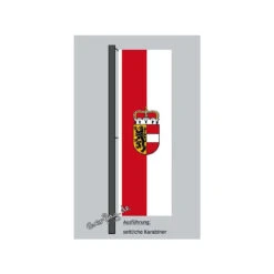 Hochformats Fahne Salzburg Mit Wappen
