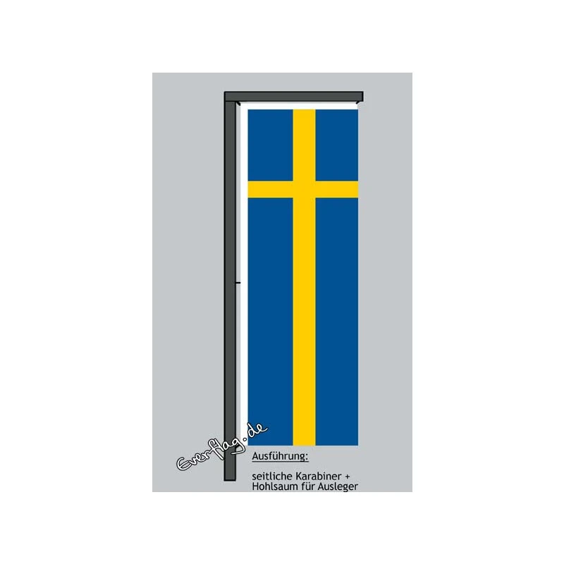 Hochformats Fahne Schweden 4 Hochformats Fahne Schweden – Bild 2