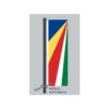 Hochformats Fahne Seychellen