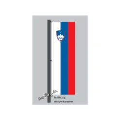 Hochformats Fahne Slowenien