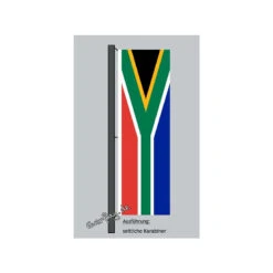 Hochformats Fahne Südafrika