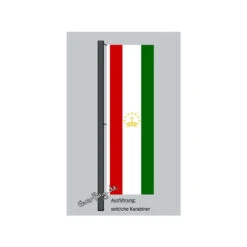 Hochformats Fahne Tadschikistan