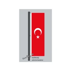 Hochformats Fahne Türkei