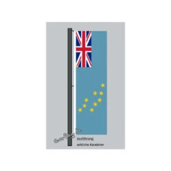 Hochformats Fahne Tuvalu