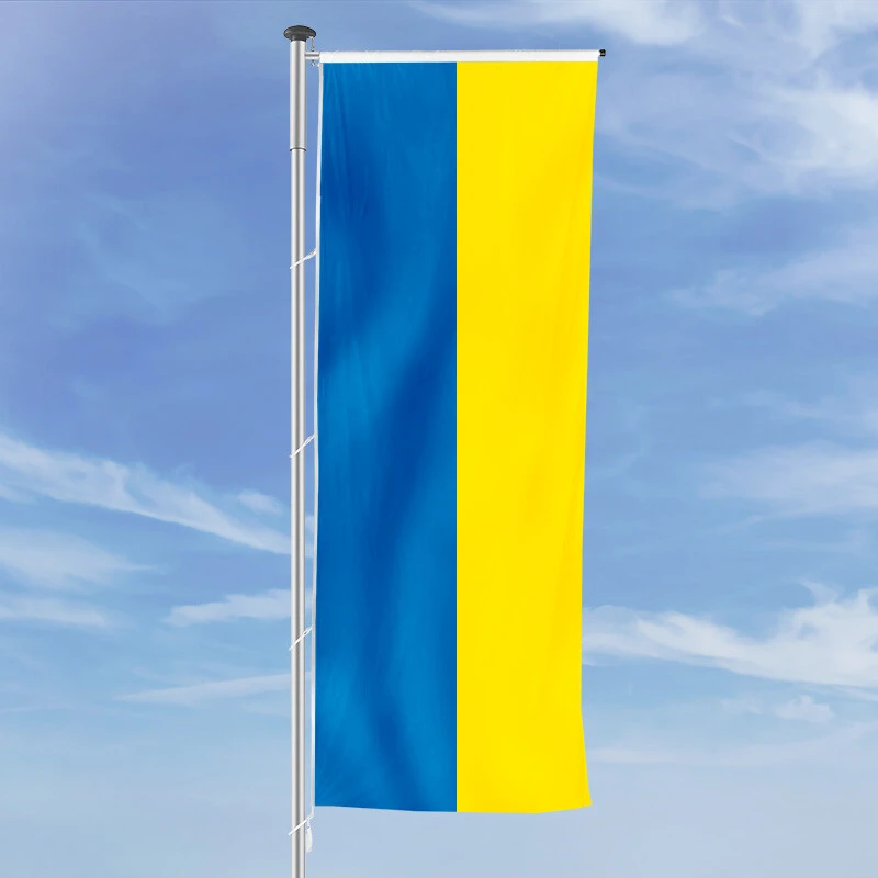 Hochformats Fahne Ukraine 4 Hochformats Fahne Ukraine – Bild 2