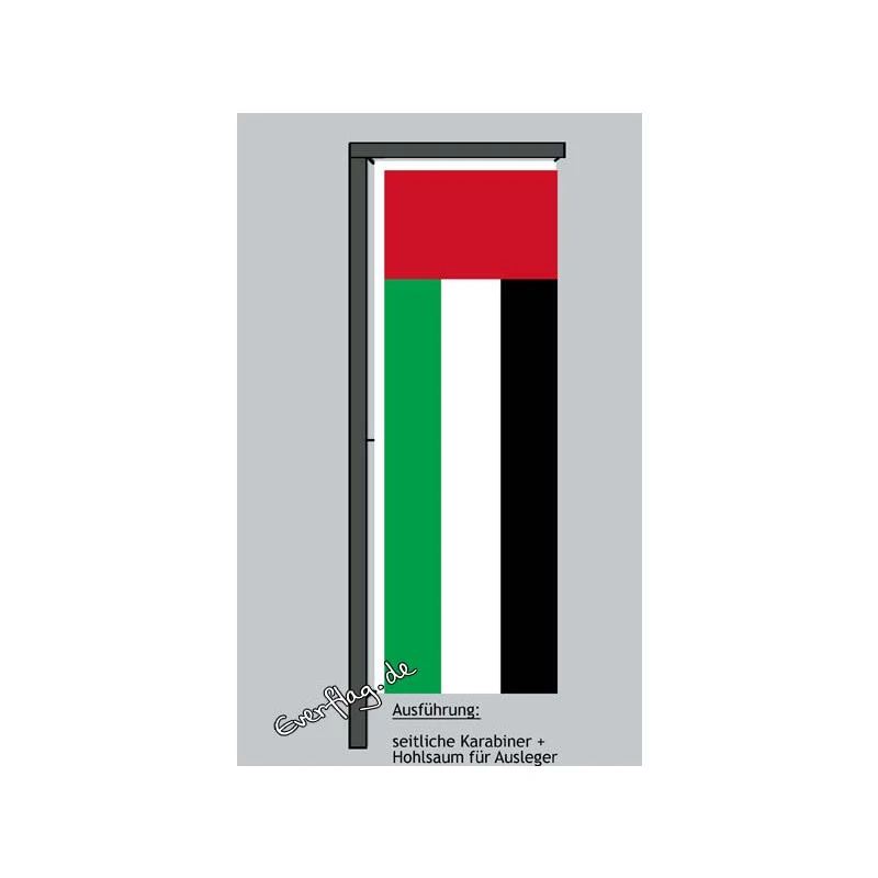 Hochformats Fahne Ver. Arabische Emirate 4 Hochformats Fahne Ver. Arabische Emirate – Bild 2