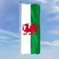 Hochformats Fahne Wales