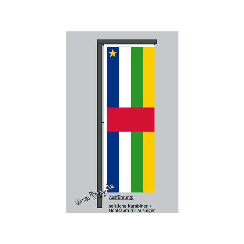 Hochformats Fahne Zentralafrikanische Rep. 4 Hochformats Fahne Zentralafrikanische Rep. – Bild 2