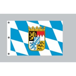 Riesen-Flagge: Bayern Mit Wappen 150cm X 250cm