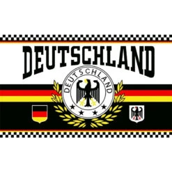 Riesen-Flagge: Deutschland Lorbeerkranz 150cm X 250cm