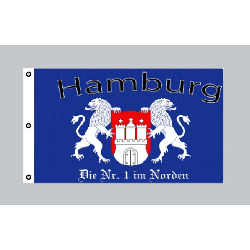 Riesen-Flagge: Hamburg Die Nummer 1 Im Norden 150cm X 250cm 3 Riesen-Flagge: Hamburg Die Nummer 1 Im Norden 150cm X 250cm