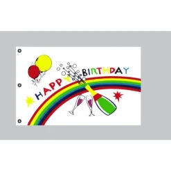 Riesen-Flagge: Happy Birthday 150cm X 250cm
