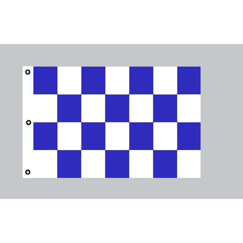 Riesen-Flagge: Karo Blau-weiß 150cm X 250cm 3 Riesen-Flagge: Karo Blau-weiß 150cm X 250cm