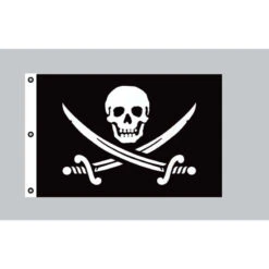 Riesen-Flagge: Pirat Mit S&auml;bel 150cm X 250cm